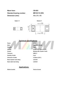 LEŽAJ SREDNJEG POGONA CB-093 MR163110 16x31x10
