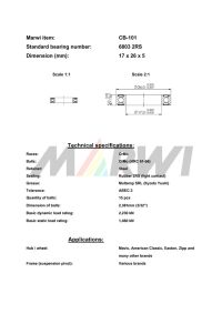 LEŽAJ SUSPENZIJE I NABLE CB-101 6803 17x26x5(Mavic, American Classic, Easton, Zipp)