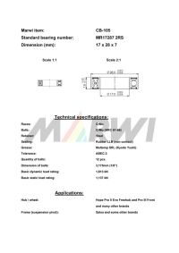 LEŽAJ SUSPENZIJE I NABLE CB-105 MR17287 17x28x7(Hope Pro ll Evo Freehub and Pro III Front,Salsa)