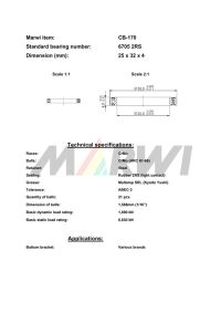 LEŽAJ SREDNJEG POGONA CB-170 6705 25x32x4
