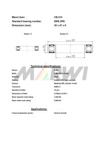 LEŽAJ SUSPENZIJE CB-214 6906 30x47x9