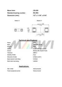 LEŽAJ SUSPENZIJE I NABLE CB-200 R8 1/2