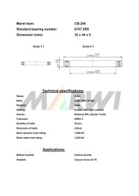LEŽAJ VILJUŠKE CB-240 6707 35x44x5(Canyon)