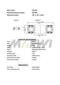 LEŽAJ SUSPENZIJE I NABLE CB-053 R6 3/8