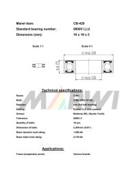 LEŽAJ SUSPENZIJE CB-429 6800 10x19x5