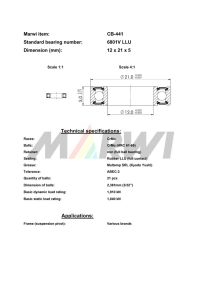 LEŽAJ SUSPENZIJE CB-441 6801 12x21x5