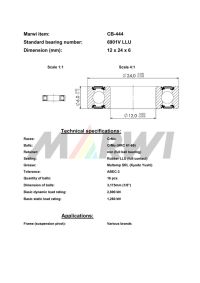 LEŽAJ SUSPENZIJE CB-444 6901 12x24x6