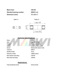 LEŽAJ SUSPENZIJE CB-453 6902 15x28x7