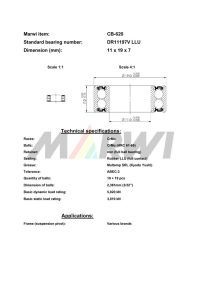 LEŽAJ SUSPENZIJE CB-620 DR11197V 11x19x7
