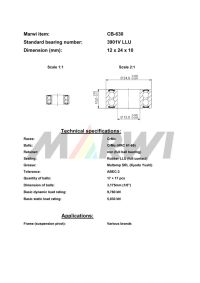 LEŽAJ SUSPENZIJE CB-630 3901V 12x24x10