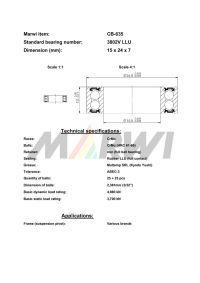 LEŽAJ SUSPENZIJE CB-635 3802V 15x24x7