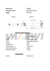 LEŽAJ VILJUŠKE CB-720 30,15x41,5x6,5 36°/36°