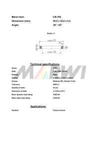 LEŽAJ VILJUŠKE CB-782 40,0x52,0x6,5 36°/45°
