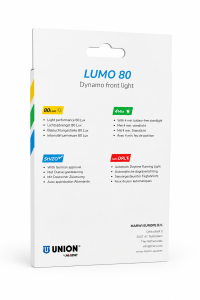 PREDNJE SVETLO UNION® dinamo Lumo 80, na kartici