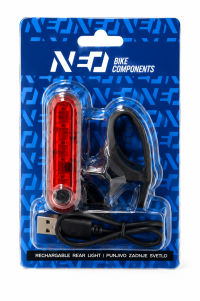 *Zadnje svetlo SAFE 2 USB,crna