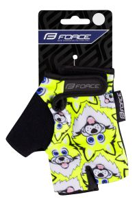 RUKAVICE DEČIJE FORCE WOLFIE KID, fluo L
