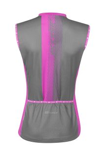 Dres FORCE ACCELER LADY bez rukava, sivo-pink XS