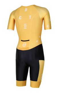 *Kombinezon Doltcini za triatlon sa kratkim rukavima PRO - DCT ŽUTI (2XL)