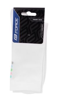 Čarape FORCE COLOUR duže, belo L-XL/42-46