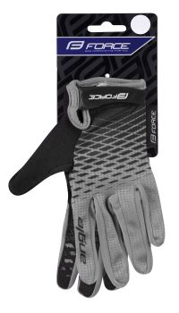 RUKAVICE LETNJE FORCE MTB ANGLE  SIVO-CRNE M