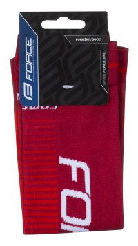 Kompresione navlake FORCE COMPRESS, bordo-crvene S-M