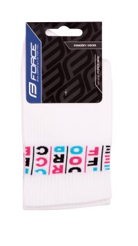 Čarape FORCE MESA, belo L-XL/42-46