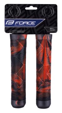 GRIPOVI FORCE BMX145, gumeni, crno-crveni