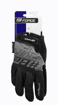 RUKAVICE LETNJE FORCE MTB SWIPE  CRNO-SIVE - XL