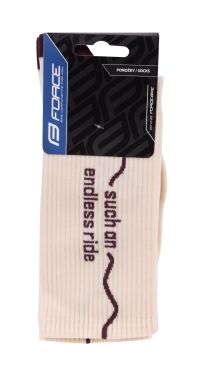 Čarape FORCE ENDLESS, bež S-M/36-41