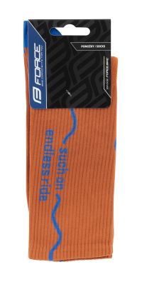 Čarape FORCE ENDLESS, cigla L-XL/42-46