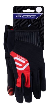 Rukavice FORCE MTB POWER, crno-crvene S