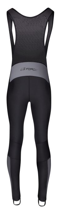 Zimske WINDSTOPER biciklističke FORCE BRIGHT bez uloška, crna XXL