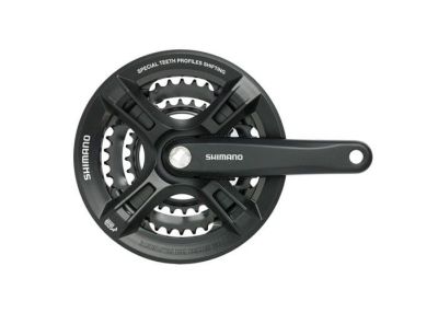 POGON SHIMANO ALTUS FC-M311-L 48X38X28T 7/8 BRZINA 175MM SQUARE CRNI SA ZAŠTITOM OD LANCA