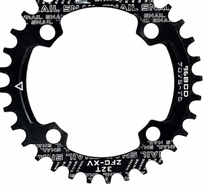 ALU ZUPČANIK 32 ZUBA CNC; Crna boja, 96BCD