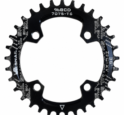 ALU ZUPČANIK 34 ZUBA CNC; Crna boja, 96BCD