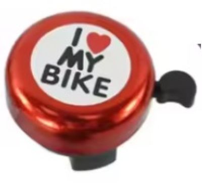Zvonce I LOVE MY BIKE,CRVENO