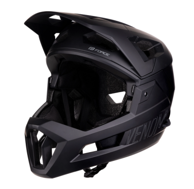 KACIGA FORCE VENOM downhill, crna S-M