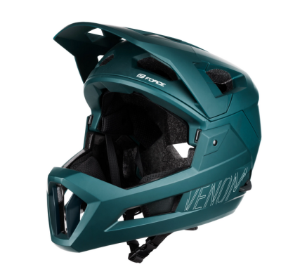KACIGA FORCE VENOM downhill 2 u 1, petrolej S-M