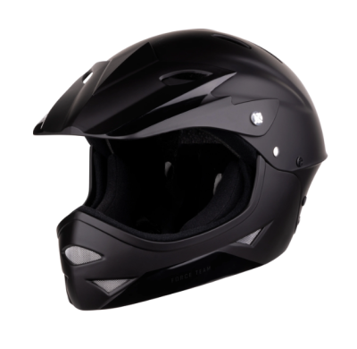KACIGA FORCE downhill junior, mat crna S-M