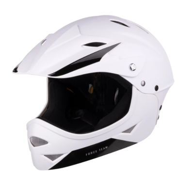 KACIGA FORCE downhill junior, mat bela S-M