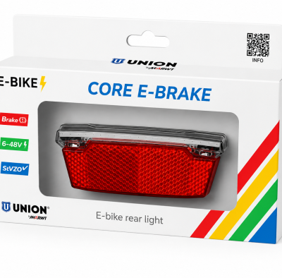 ZADNJE SVETLO UNION® ZA E-BIKE Core E-brake, na kartici