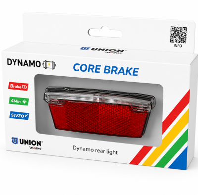 ZADNJE SVETLO UNION® dinamo Core brake, na kartici