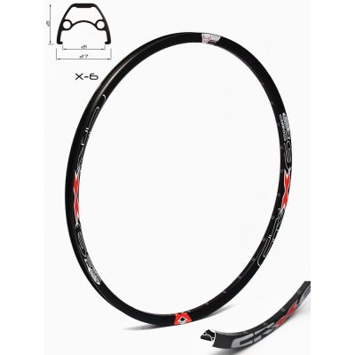 FELGA RIM 28(622x21) X6 36rupa, EYELETS CRNA,za disk