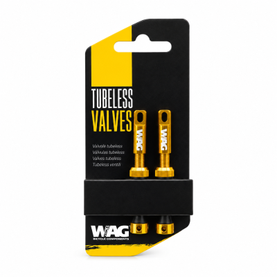 *WAG TUBELESS VENTILI, ALU - 44MM, 2kom, NARANDŽASTI