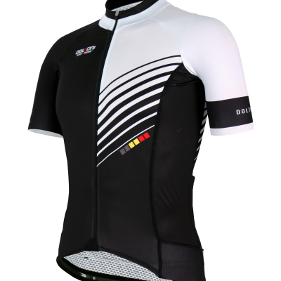 Dečiji biciklistički dres katkog rukava PRO White - FORZA KIDS,8godina