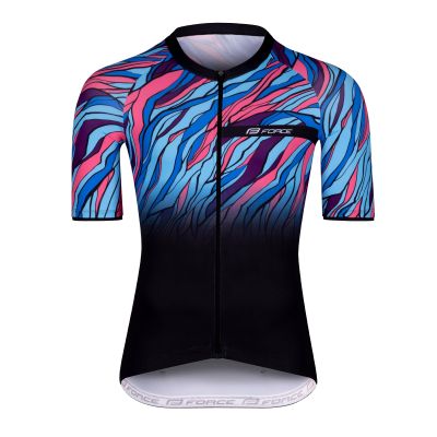 Dres FORCE LIFE kratki rukav, crna-plava-roze M