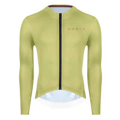 Dres FORCE PLAIN dugi rukav, zeleno, XXL