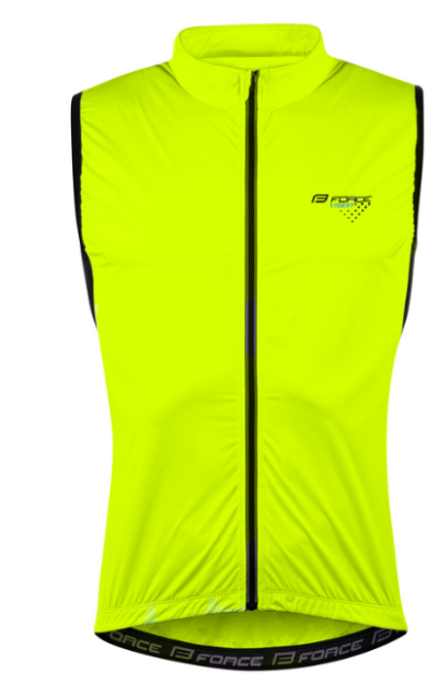 Prsluk FORCE VISION, windstopper, fluo XS